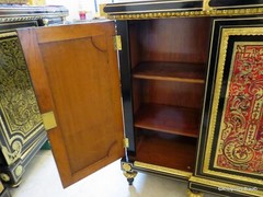 Impressive french credenza L XIV marquetry Boulle 19th Napoléon III period 3door