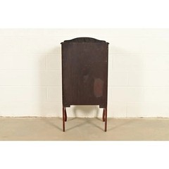 Antique Victorian Carved Mahogany Music Cabinet or Bar Cabinet, Circa 1900