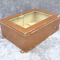 Antique french key cabinet with glass door lockable wall box US TARIFFS INCLUDED