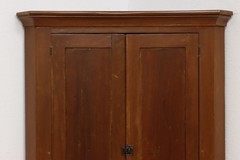 Farmhouse Antique Kitchen Corner Cupboard or Pantry Cabinet #55018