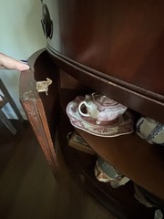 Mahogany Corner Cabinet – Pick Up Only – No Shipping Available