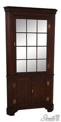 66203: HENKEL HARRIS Virginia Galleries Mahogany Corner Cabinet