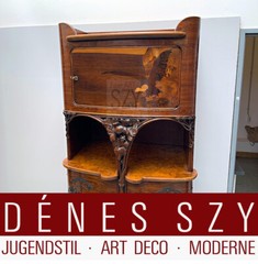 Meuble De Salon Art Nouveau, Armoire De Cabinet Qualité Musée, Design Majorelle