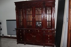 One-of-a-Kind Hand-Carved Mahogany Cabinet – Exquisite Craftsmanship and Timeles