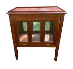 RARE Antique English Tea Glass Cabinet – Mahogany – Great Quality