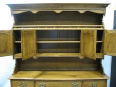 Ethan Allen “Heirloom” Two Piece Buffet / Open China Cabinet; Near Mint to Mint