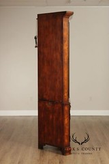 Theodore Alexander Georgian Style Burlwood Corner Cabinet
