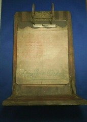 Antique Rare Service File Cabinet Drawer W/ Note Board Last Entry Made in 1898