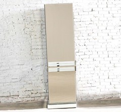 Late 20th Century Postmodern to Art Deco Revival Mirrored Entertainment Cabinet