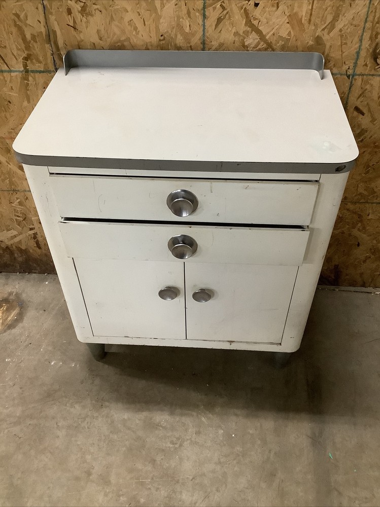 Vintage HAMILTON Medical cabinet Art Deco steel small great condition industrial