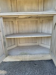 Large Rustic Wood Corner Hutch Cabinet Reclaimed Pallet Wood Local Pickup