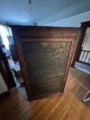 Antique Mahogany Bookcase Cabinet with Glass Door 19th Century Display Edwardian