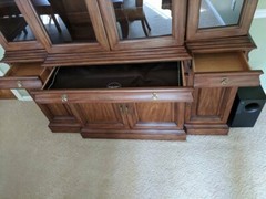 Henkel Harris Hutch China Cabinet Breakfront Mahogany