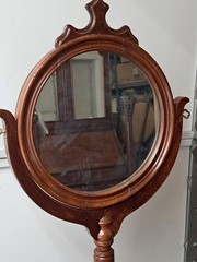 Antique Walnut Barley Twist Shaving Stand With Drawer Circa Late 1800’s