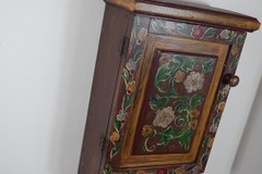 Antique Wooden Kitchen Wall Shelf Cabinet Vintage Spice Cabinet Apothecary Box