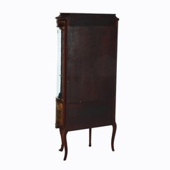 French Mahogany & Ormolu Vitrine With Vernis Martin Panels c1890