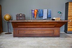 Antique store counter wood bar kitchen island countertop industrial vintage