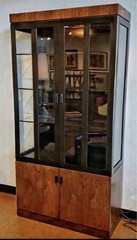 Harvey Probber Mid Century Modern Rosewood Display Cabinet Curio Bookcase 1960S