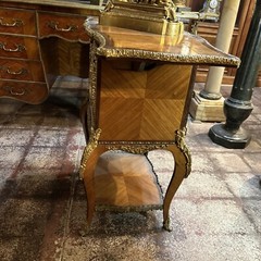 French Original King wood gilded bronze figures Luis phillipe cabinet Circa 1880