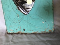 Decorative Vintage Old Salvage Tin Ceiling Shabby 11×23 Metal Mirror 355-23B