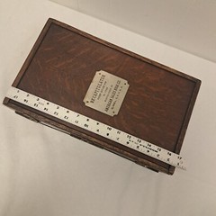 Antique American Sales Book Co Oak Receipts Cabinet Recapitulator Country Store