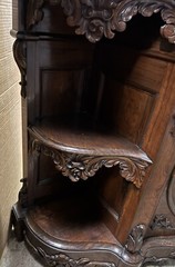 ROCOCO ROSEWOOD CARVED ETAGERE
