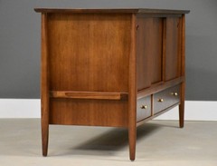 Refinished Walnut 56” Sideboard Credenza by Mt. Airy Finished Back