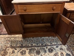 Victorian Washstand with Marble Top 31″ x18″x29 1/2″ tall.
