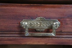 Antique Victorian Eastlake Washstand Cabinet Dry Sink Commode w Towel Bar
