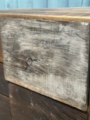 Large Antique Scratch Built Workshop Bank Of Drawers Industrial Cabinet c1900