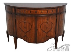 LF67663: JOHN RICHARD European Crossroads George III Demilune Commode Cabinet