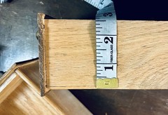 Set Of 6 Vintage Oak Catalogue Card Drawers With Brass Label Holders & Pulls