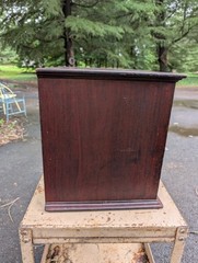 Antique Mahogany Campaign Style Fitted Multi Cabinet