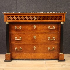 Commode antique Empire style dresser chest of drawers writing desk 20th century