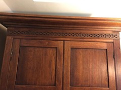 Early American, 2 piece, step back Cupboard c. 1820 Owner Wm Alonzo Hickok,