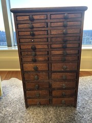 Antique 24 Drawer Cigar Cabinet – Circa 1890–1910 –extremely Rare-complete