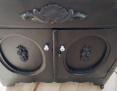 Old Antique Cabinet- Doors, Shelf, Drawer – Very Nice