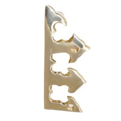 4pcs Vintage Solid Brass Anchor Box Corner Protector Decor Shelf Cabinet