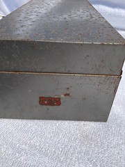 Vintage Weis Single Drawer Index Card Catalog Filing Cabinet Box Gray