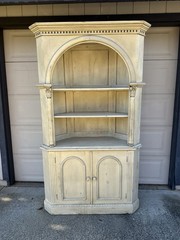 Large Rustic Wood Corner Hutch Cabinet Reclaimed Pallet Wood Local Pickup