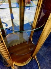 Antique R.J. Horner & Co. Gold Gilt Curio Cabinet