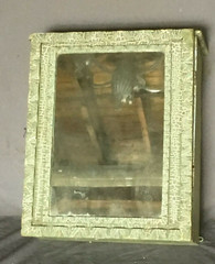 Antique Wood Surface Wall Mount Medicine Cabinet Vintage Mirror Old 1901-24B