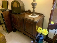 China cabinet, server and sideboy set