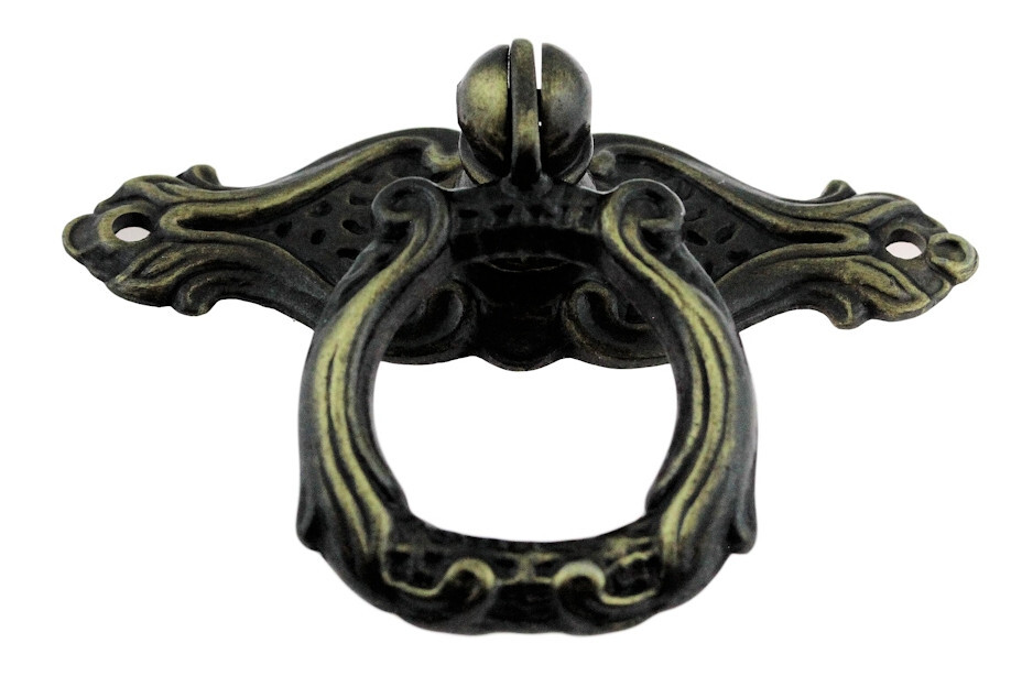 (12 Pack) 2-3/4″ Rococo or Late Baroque Style Drop Pull Antique English
