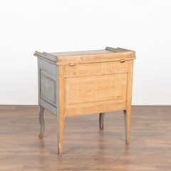 Original Blue Painted Small Cabinet or Nightstand, Sweden circa 1860-80