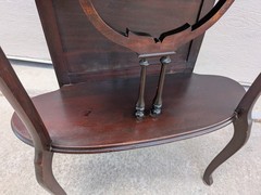 Antique Larkin Art Nouveau Victorian Mahogany Display Shelf Etagere Parlor Stand