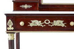IMPRESSIVE 19TH CENTURY FRENCH EMPIRE REVIVAL 5 PIECE BEDROOM SUITE