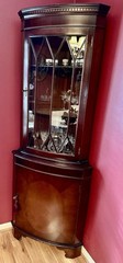 Vintage Mahogany Corner Cabinet
