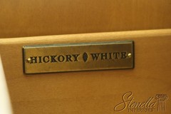 53388: HICKORY WHITE Biedermeier Style Satinwood China Cabinet