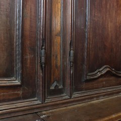 Antique Cupboard Walnut Poplar Italy XVIII Century